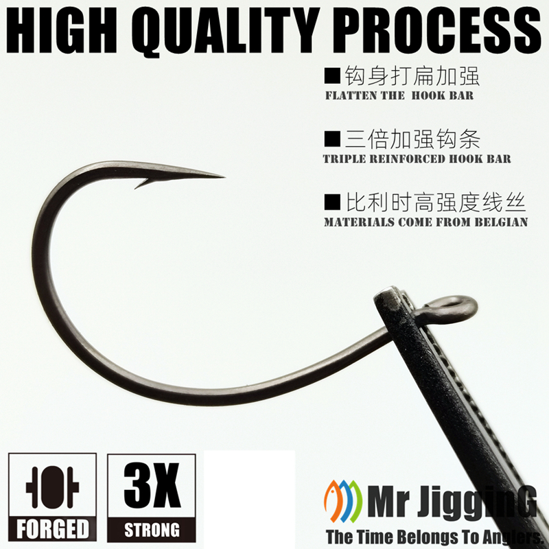 Mr JigginG PTFE Super Slide Wa - Fishing Hook Offset recension och pris