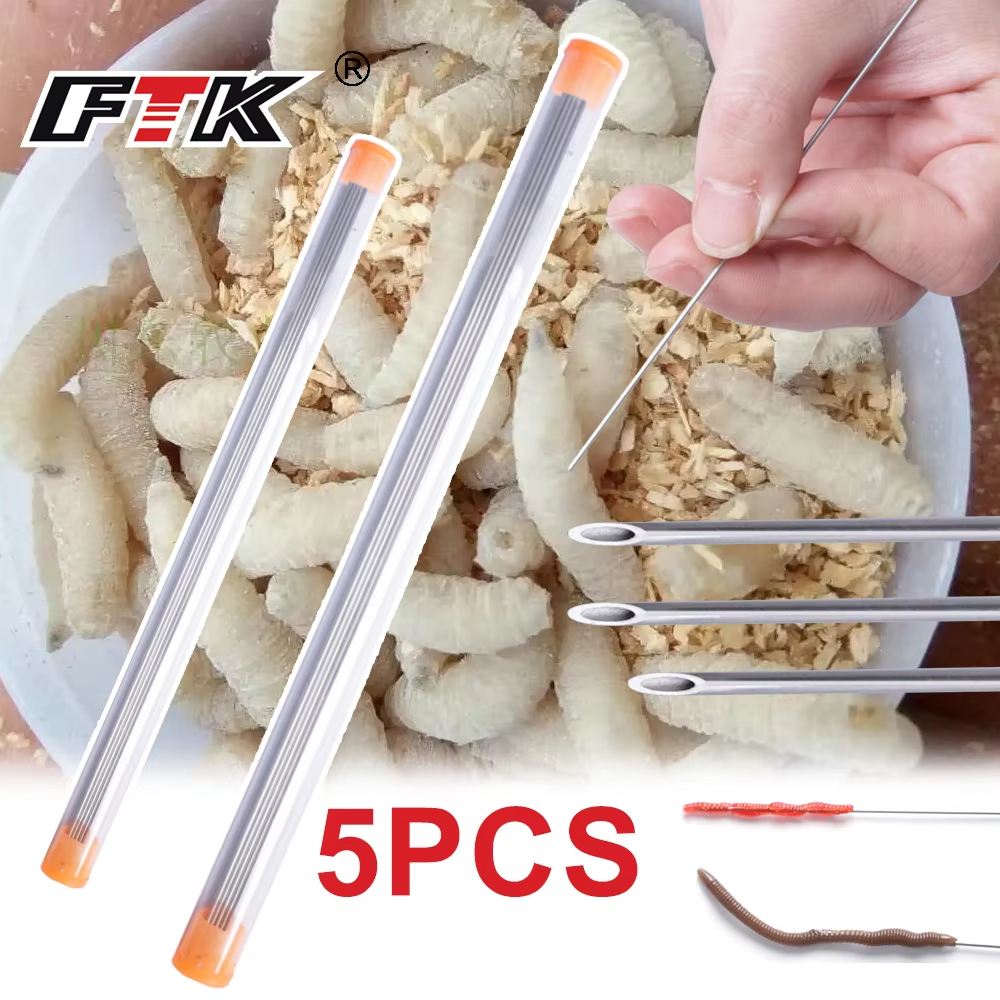 Earthworm Hooking Needle Stain - Fishing Hook Stainless Steel recension och pris