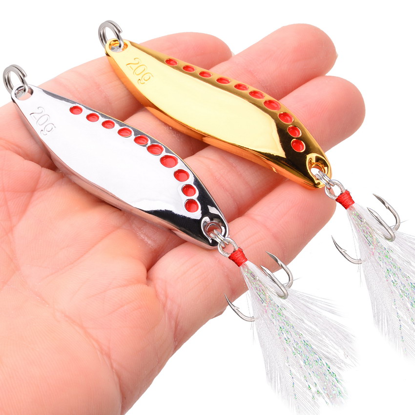 8PCS/Set Lure Metal Spinner Sp - Fishing Hook Treble recension och pris