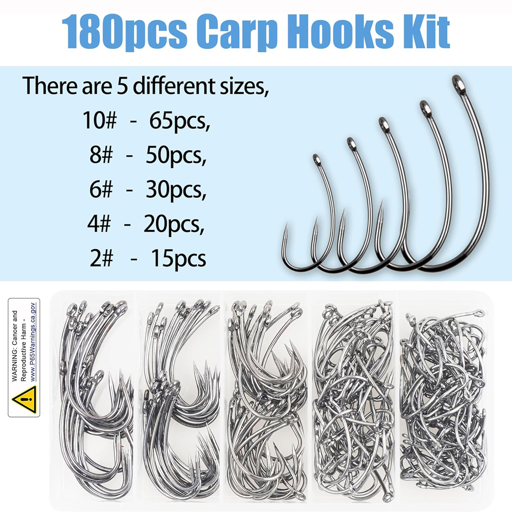 180PCS Barbless Fishing Hooks  - Fishing Hook Circle recension och pris