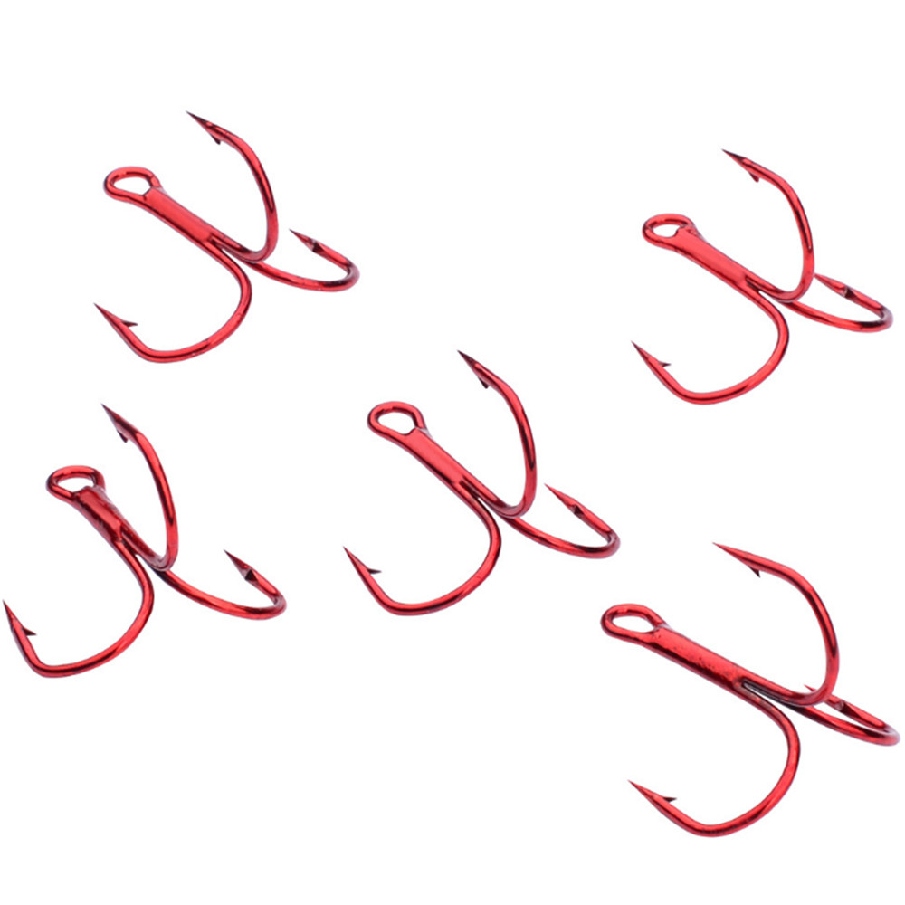 20pcs/lot Red 2/4/6/8/10# Fish - Fishing Hook Offset recension och pris