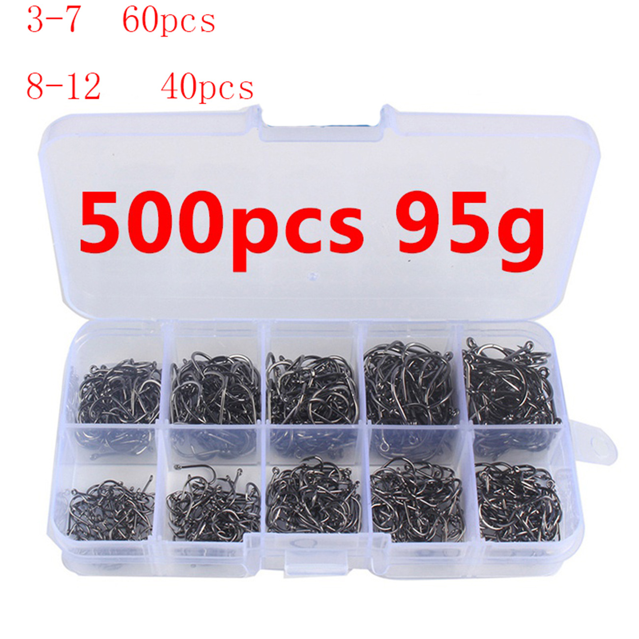 100/500pcs Fishing Hooks Set C - Fishing Hook Circle recension och pris