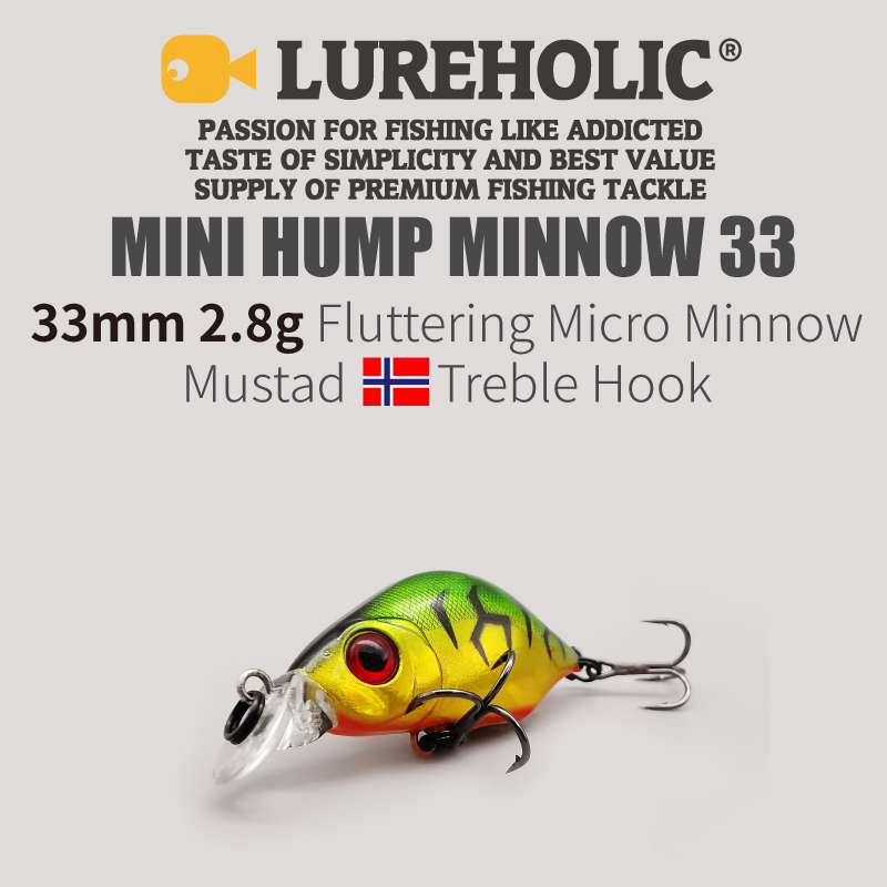 LUREHOLIC 33mm 2.8g Fluttering - Fishing Hook Treble recension och pris