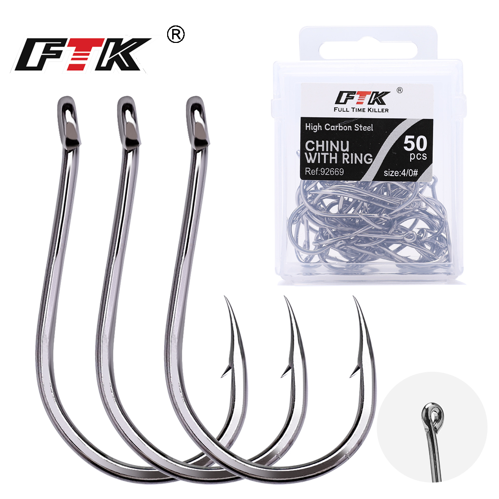 FTK CHINU Fishhook with ring b - Fishing Hook Offset recension och pris