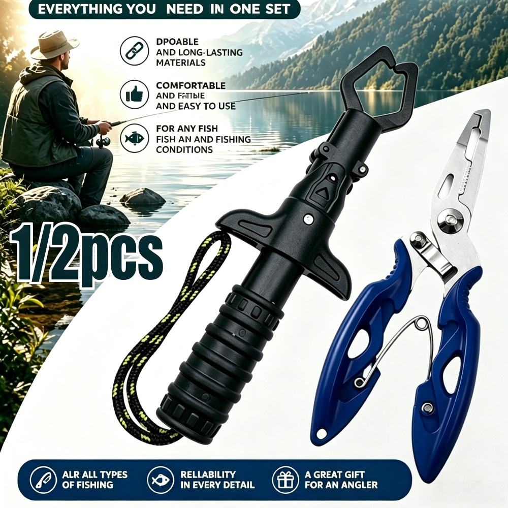1/2pcs Fishing Gripper and Pli - Fishing Hook Remover recension och pris