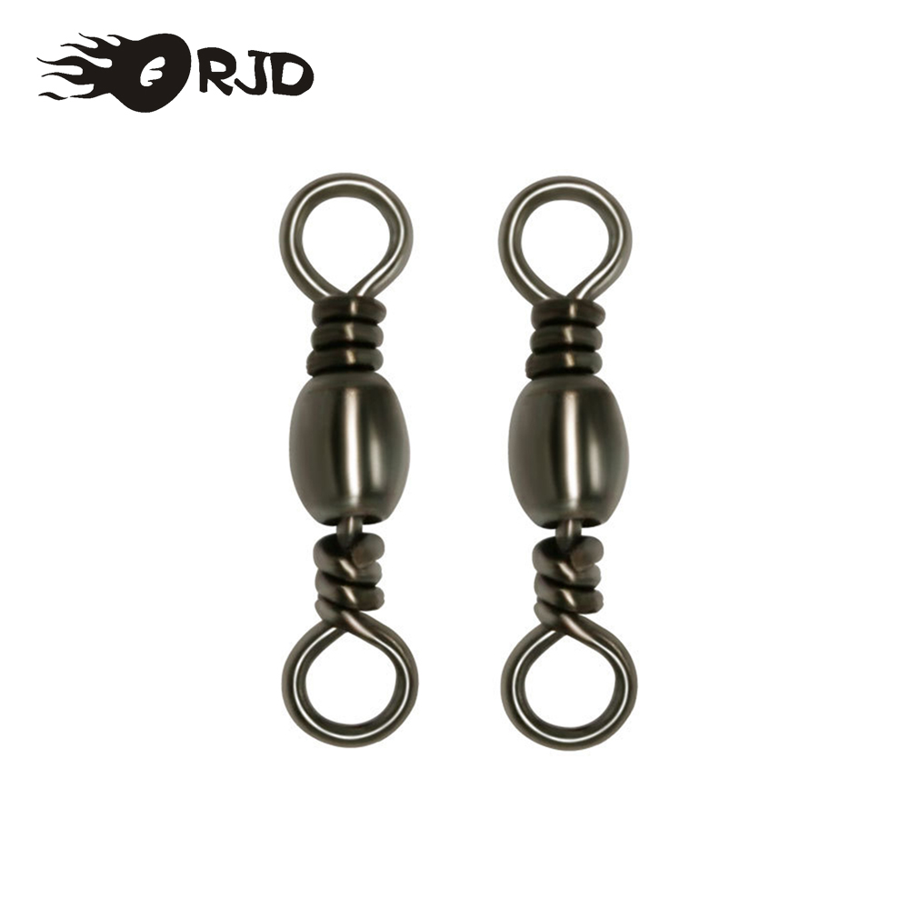 ORJD 20-50pcs Barrel Swivels F - Fishing Hook Stainless Steel recension och pris