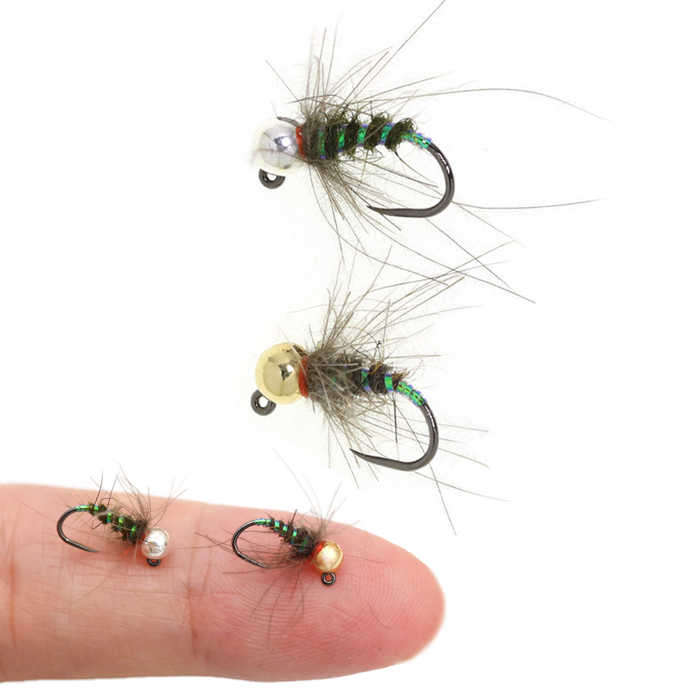 4pcs #16 Tungsten Beadhead CDC - Fishing Hook Barbless recension och pris