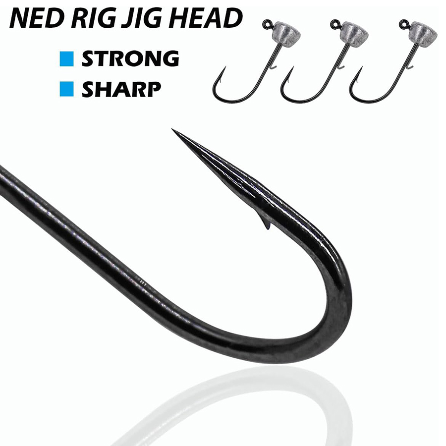 Mushroom Head Fishing Rigs Jig - Fishing Hook Weedless recension och pris