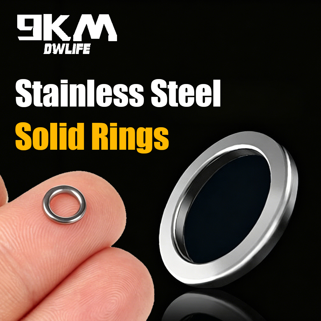 9KM Solid Ring Fishing 50pcs S - Fishing Hook Jig recension och pris