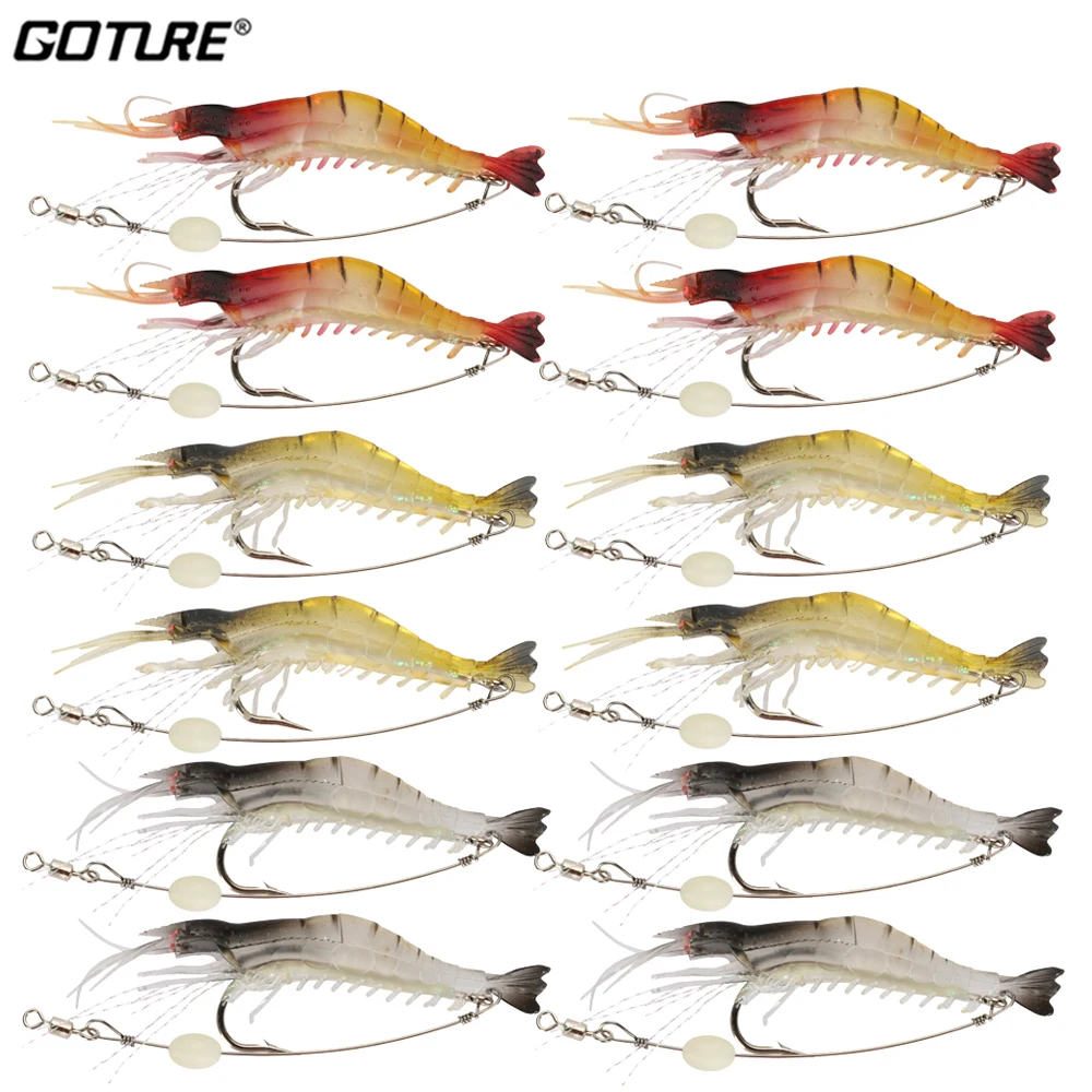 Goture Silicon Shrimp Fishing  - Fishing Hook Assortment recension och pris