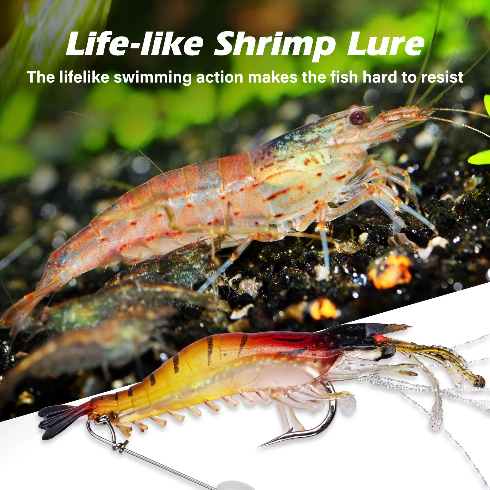 Goture Silicon Shrimp Fishing  - Fishing Hook Assortment recension och pris