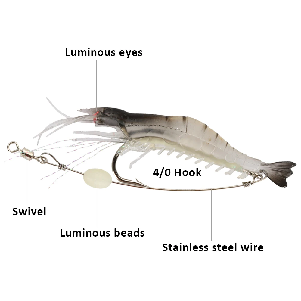Goture Silicon Shrimp Fishing  - Fishing Hook Assortment recension och pris