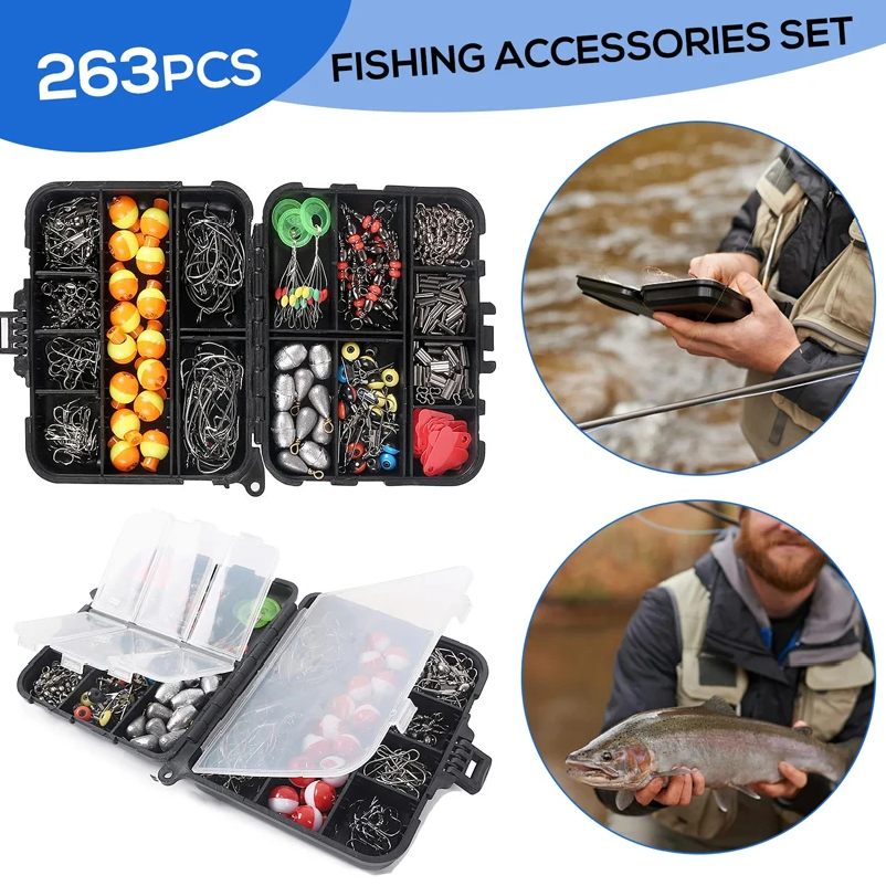 263pcs Outdoor Fishing Accesso - Fishing Hook Jig recension och pris