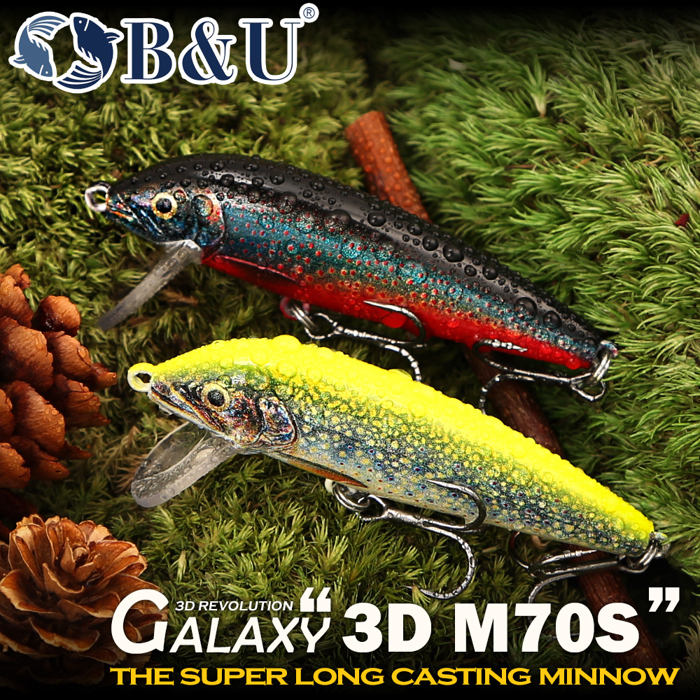 B&U Sinking Minnow Fishing Lur - Fishing Hook Treble recension och pris
