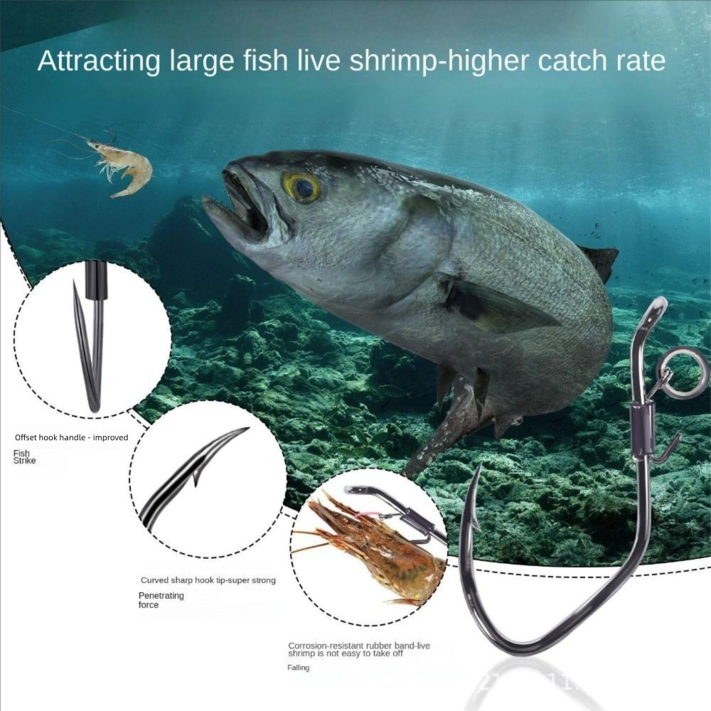 10pcs Pickerel Live Shrimp Bai - Fishing Hook Weedless recension och pris