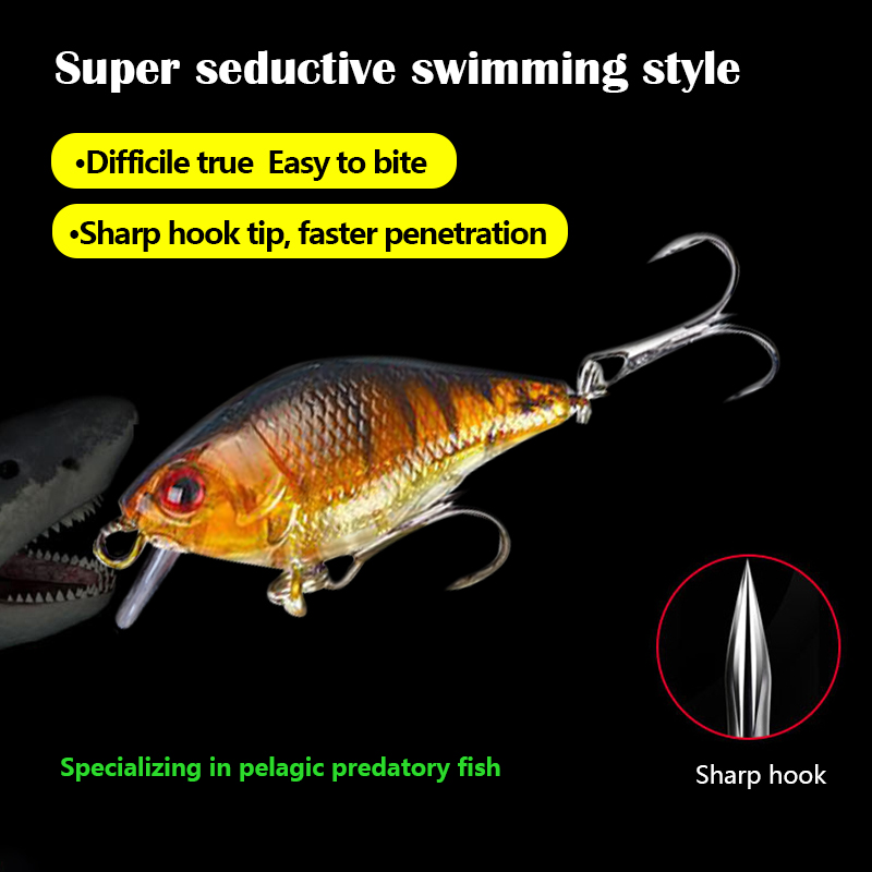3D Eyes 7.5cm 10.2g Hard VIB L - Fishing Hook Treble recension och pris