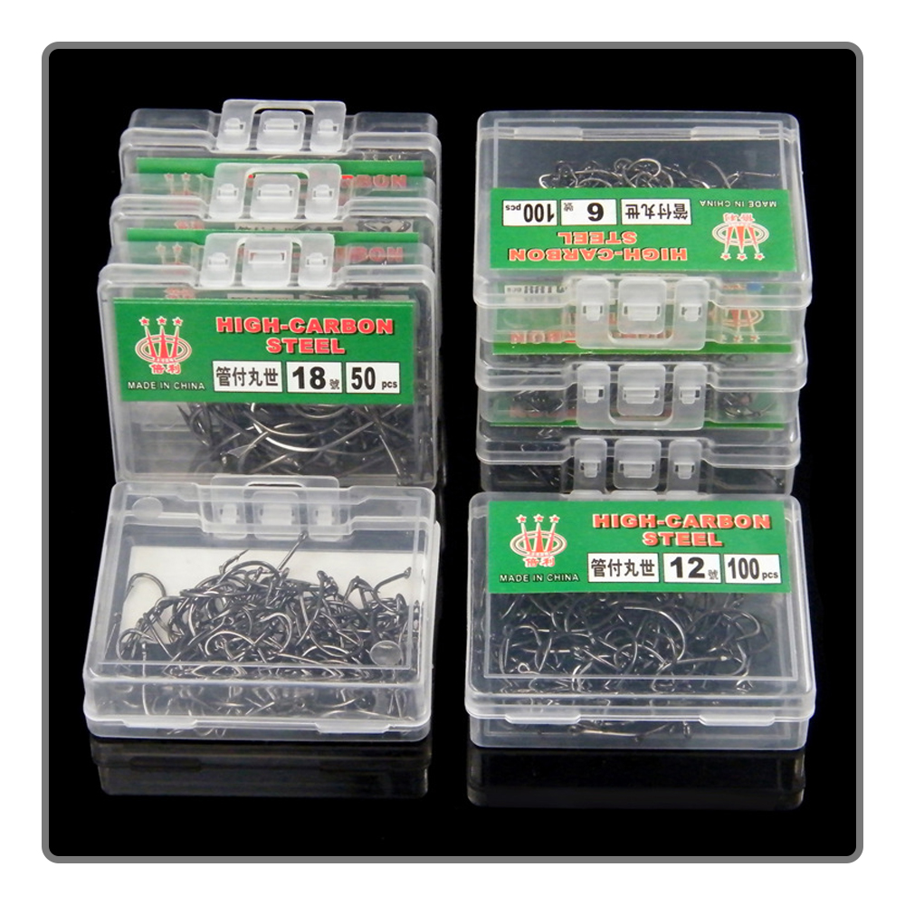 40-100Pcs per box Boxed fishho - Fishing Hook Assortment recension och pris