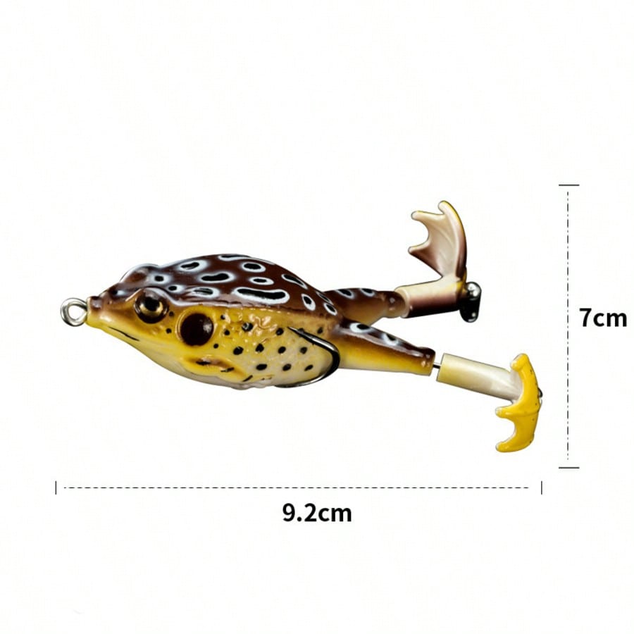 5pcs Water Soft Frog Bass Fish - Fishing Hook Weedless recension och pris
