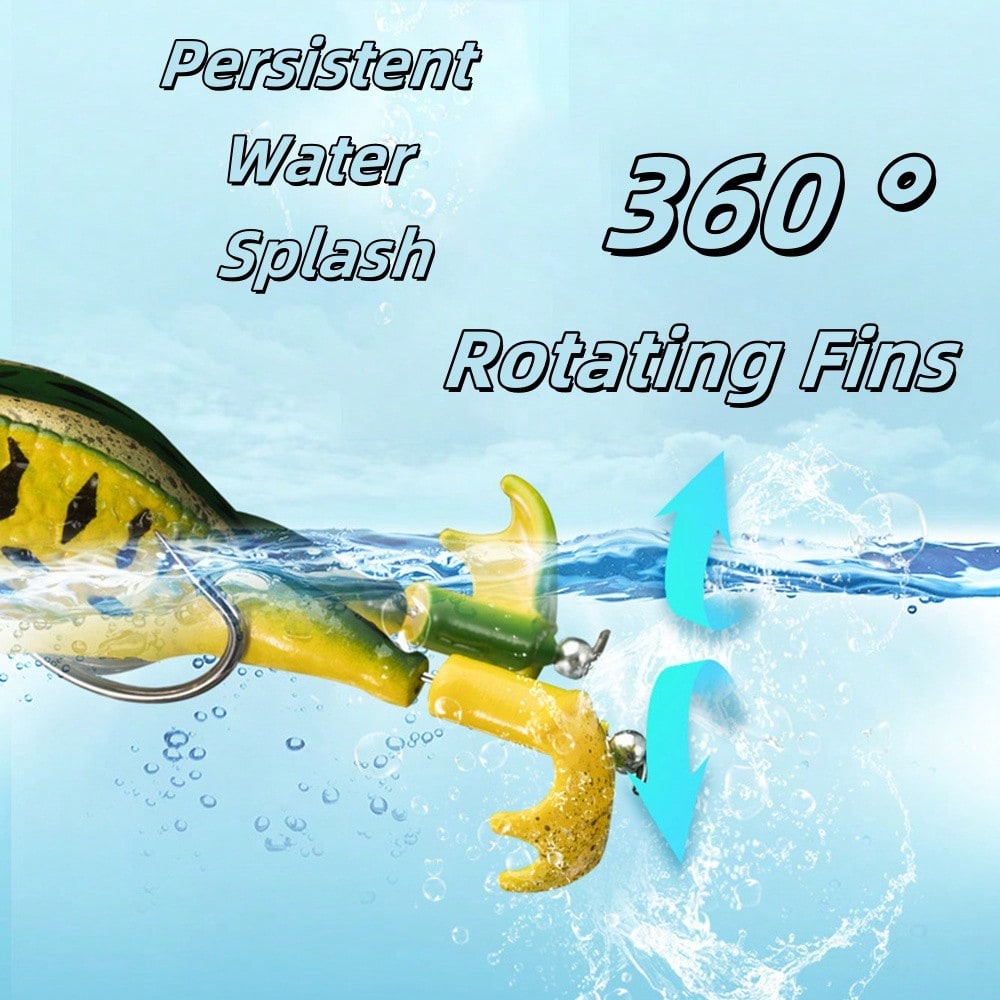 5pcs Water Soft Frog Bass Fish - Fishing Hook Weedless recension och pris