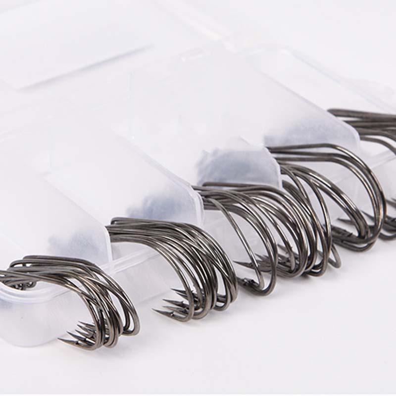 50Pcs/Box High Carbon Steel Fi - Fishing Hook Stainless Steel recension och pris
