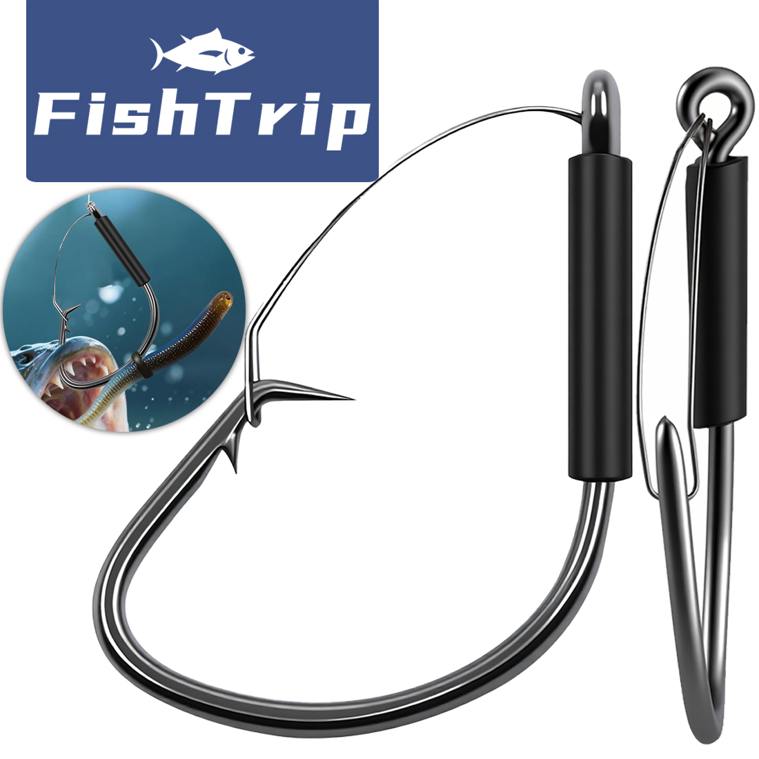 FishTrip Weedless Wacky Rig Ho - Fishing Hook Weedless recension och pris