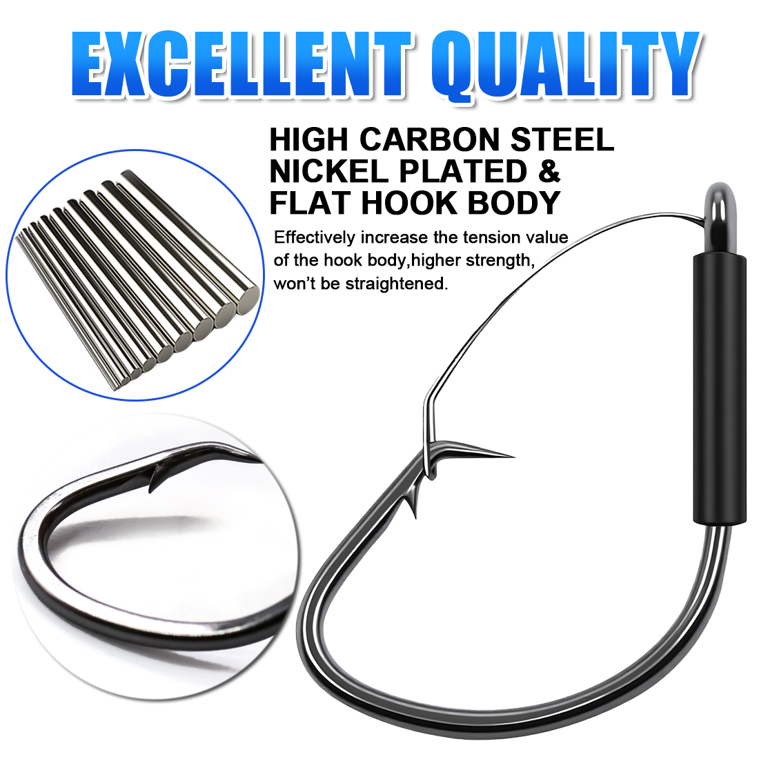 FishTrip Weedless Wacky Rig Ho - Fishing Hook Weedless recension och pris