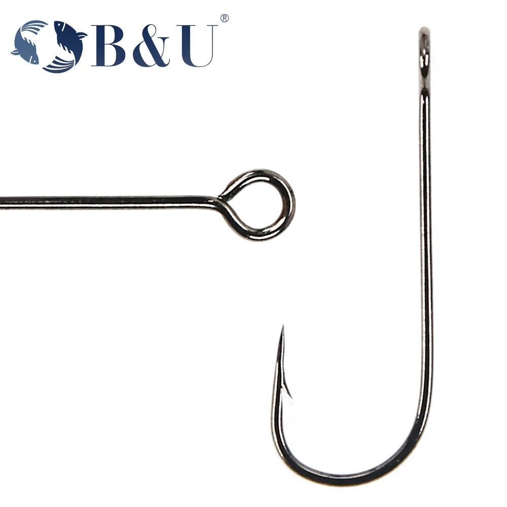 B&U 20pcs Fishing hook big eye - Fishing Hook Offset recension och pris