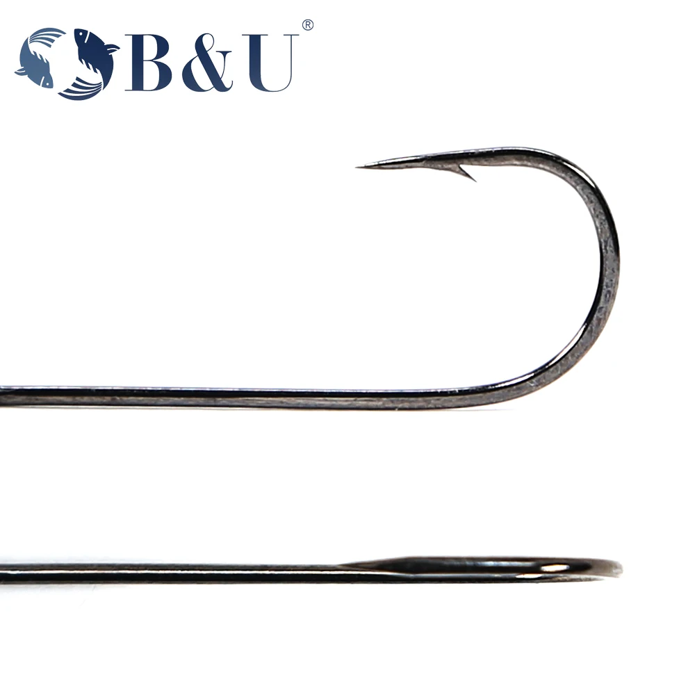 B&U 20pcs Fishing hook big eye - Fishing Hook Offset recension och pris