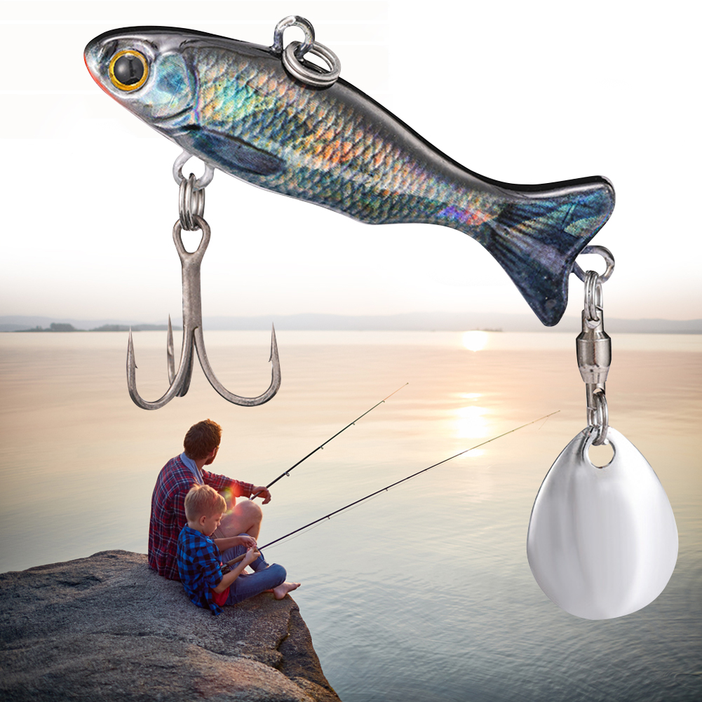 Metal Vib Fishing Lure 23g Art - Fishing Hook Treble recension och pris