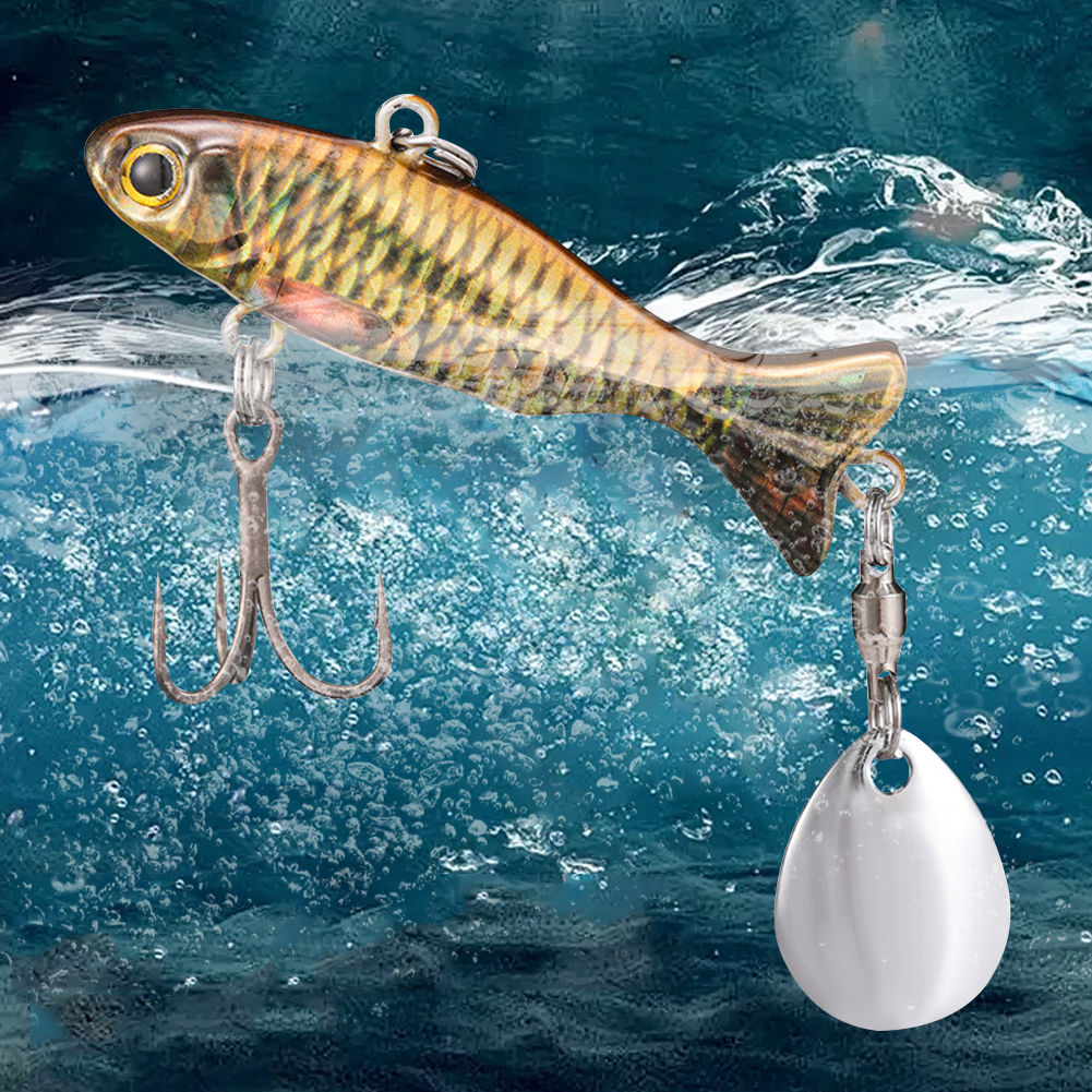 Metal Vib Fishing Lure 23g Art - Fishing Hook Treble recension och pris