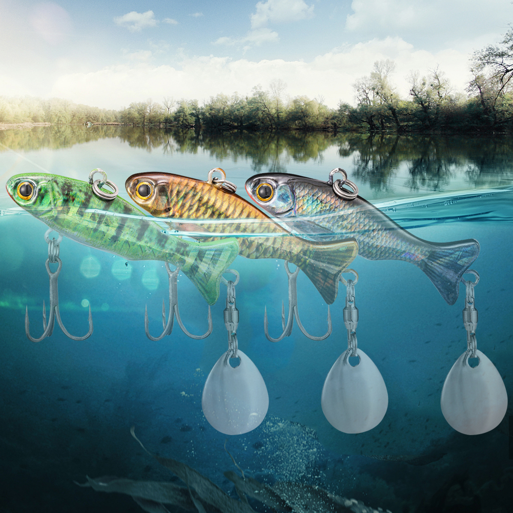 Metal Vib Fishing Lure 23g Art - Fishing Hook Treble recension och pris