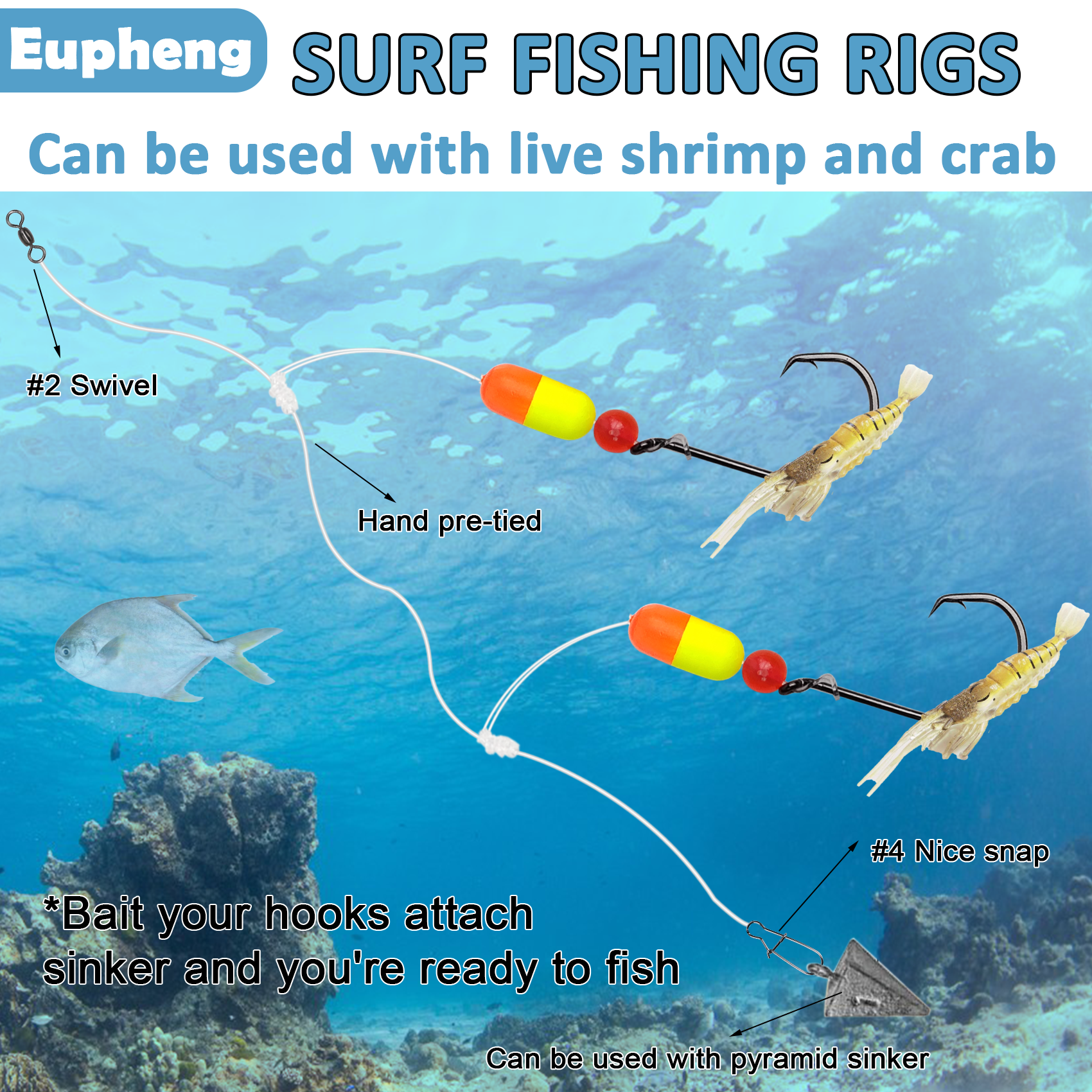 Aventik Pompano Rig Fishing Sa - Fishing Hook Circle recension och pris