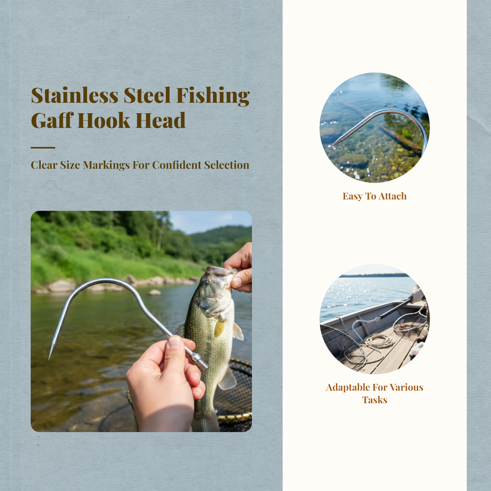 Fishing Sickle Head Stainless  - Fishing Hook recension och pris