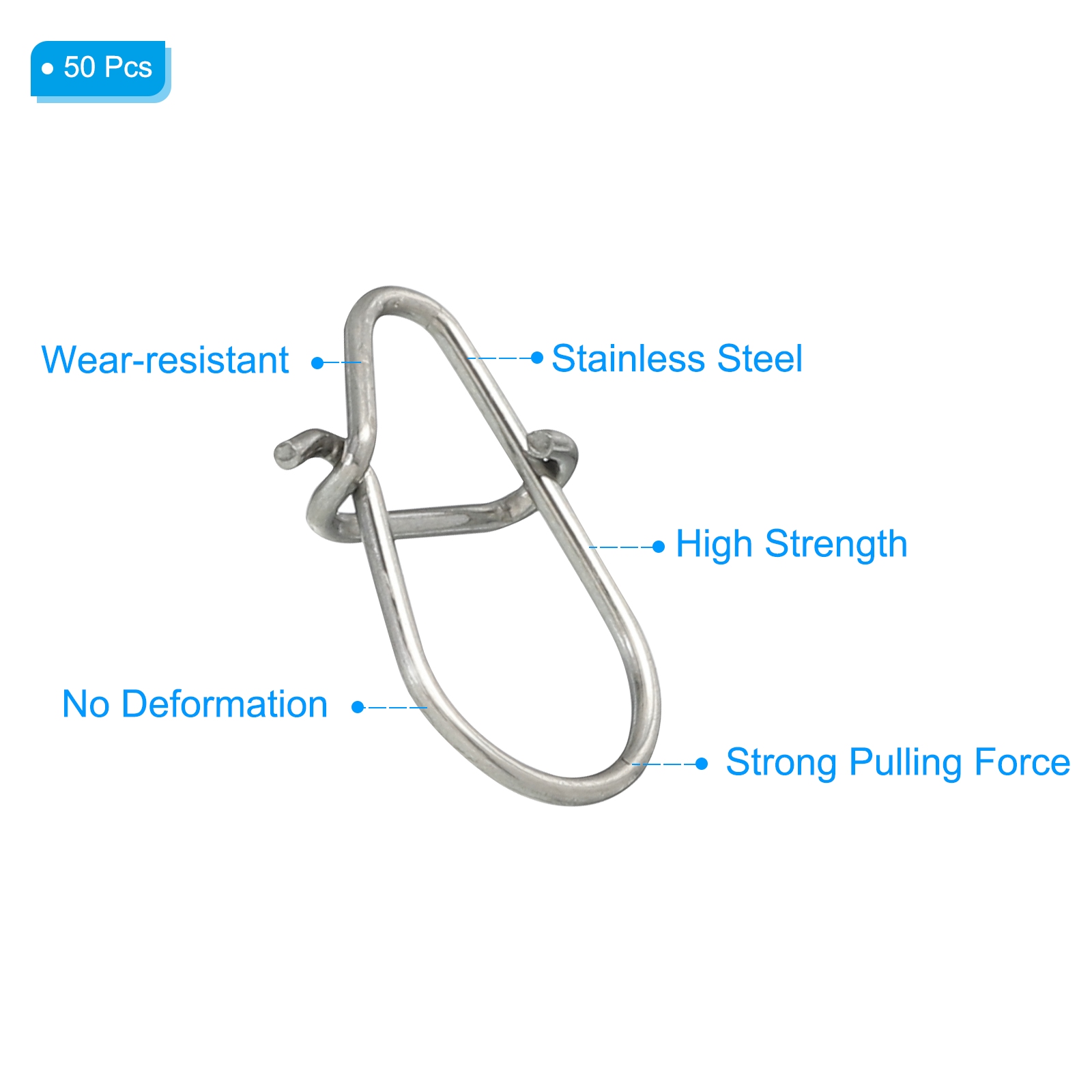 50pcs Stainless Steel Fishing  - Fishing Hook Stainless Steel recension och pris