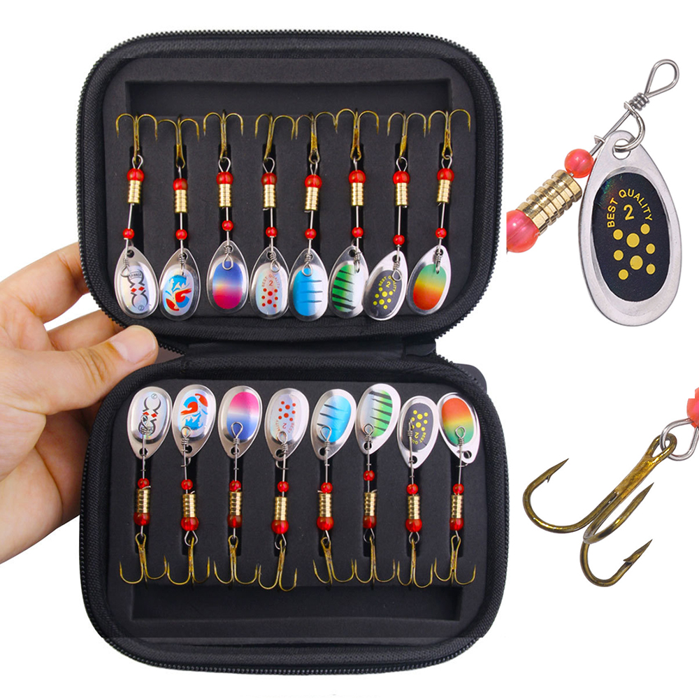 Portabale 16PCS Metal Fishing  - Fishing Hook Treble recension och pris