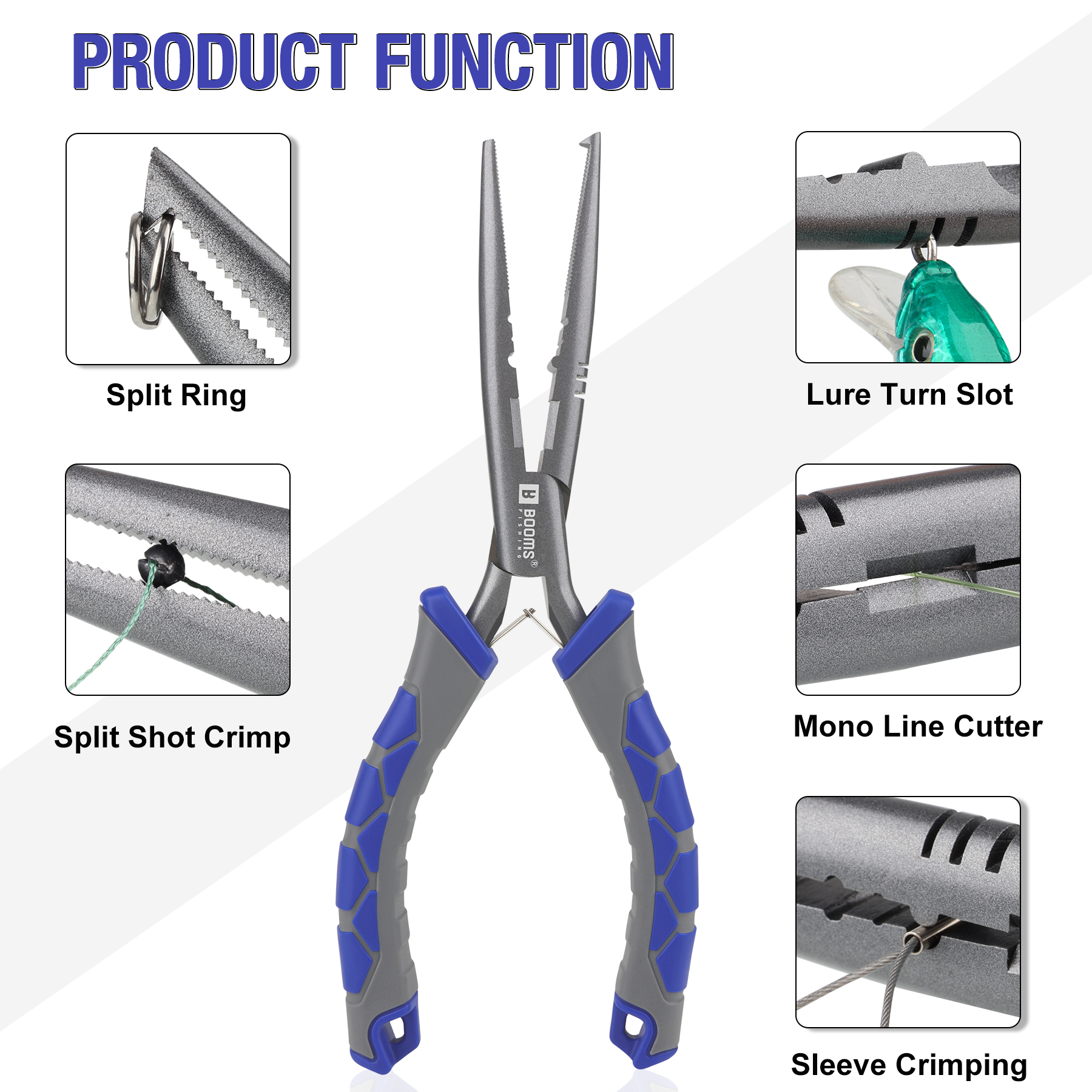 Booms Fishing 23cm Pliers and  - Fishing Hook Sharpener recension och pris