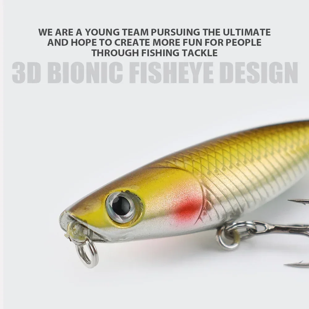 45mm 1.9g 1pcs Zigzag Dog Penc - Fishing Hook Treble recension och pris