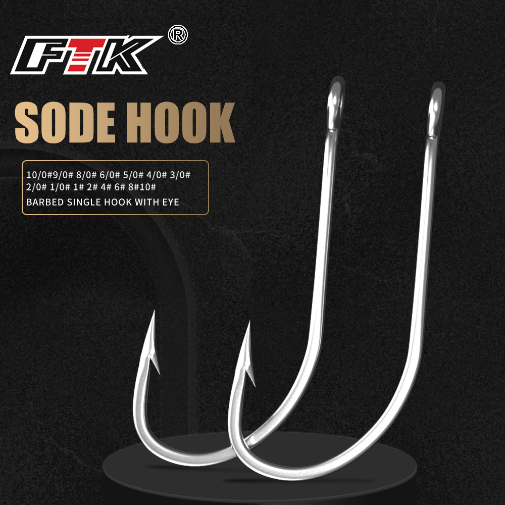 FTK Fishing Hooks 1-10#50PCS 1 - Fishing Hook Offset recension och pris