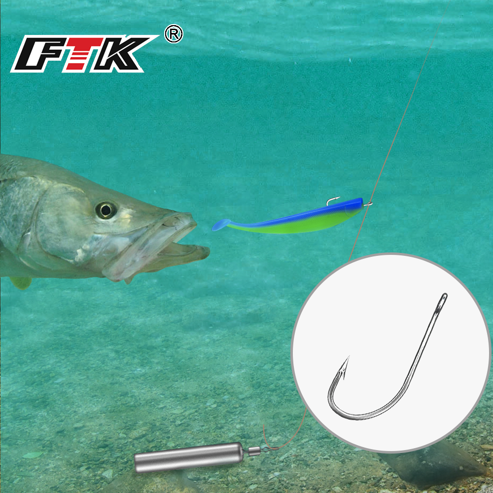 FTK Fishing Hooks 1-10#50PCS 1 - Fishing Hook Offset recension och pris