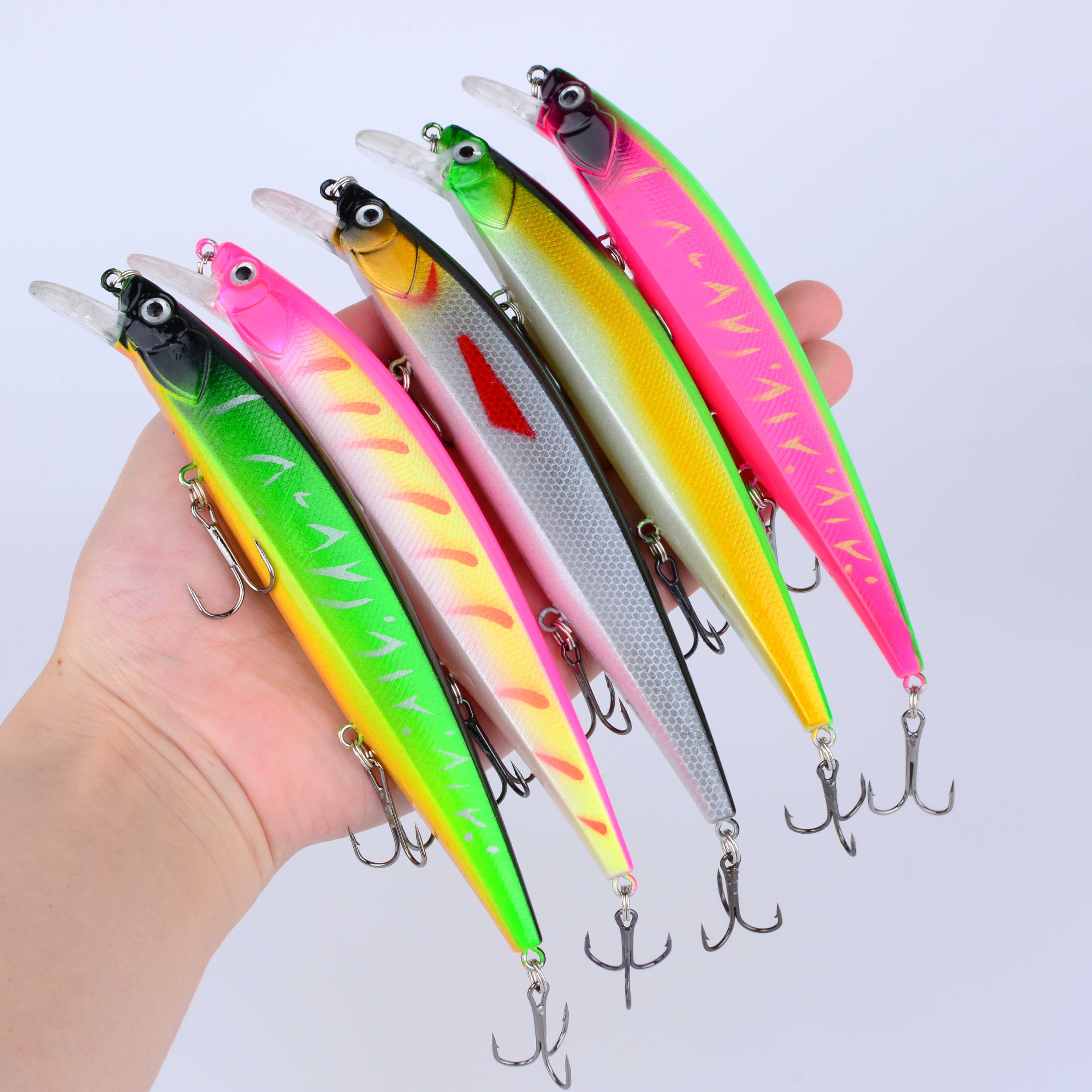 1pc 14cm/20g Plastic Simulatio - Fishing Hook Treble recension och pris