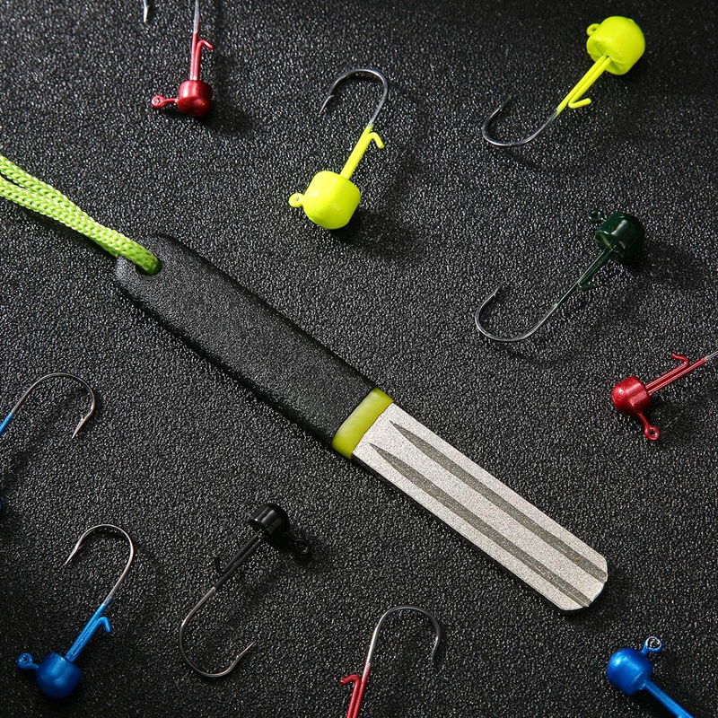 4 Colors Portable Outdoor Doub - Fishing Hook Sharpener recension och pris