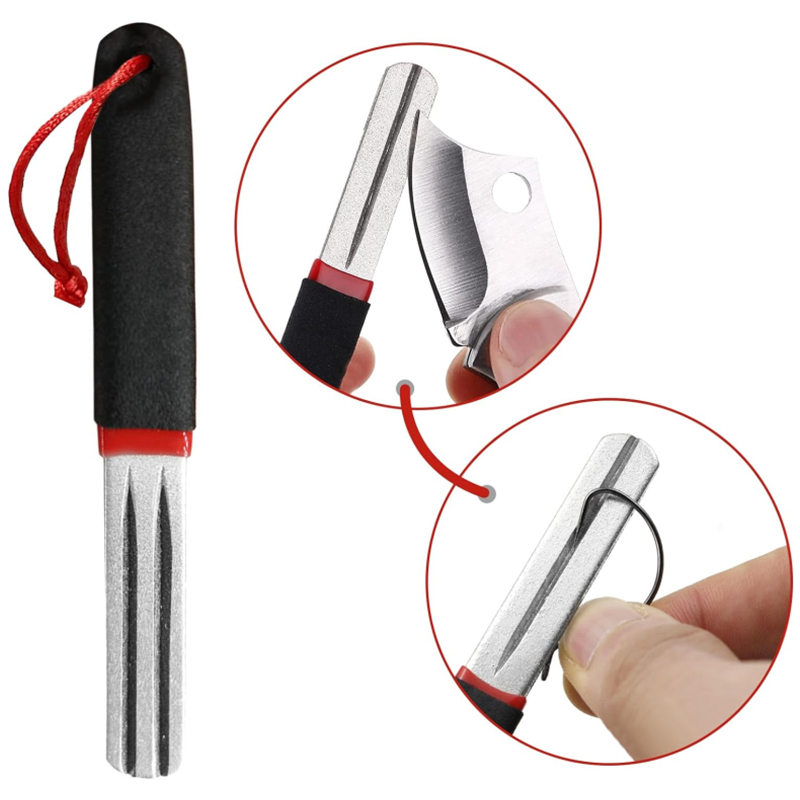 4 Colors Portable Outdoor Doub - Fishing Hook Sharpener recension och pris