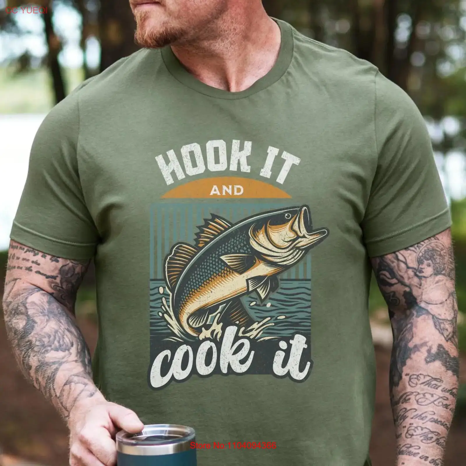 Vintage Bass Fishing T Shirt H - Fishing Hook recension och pris