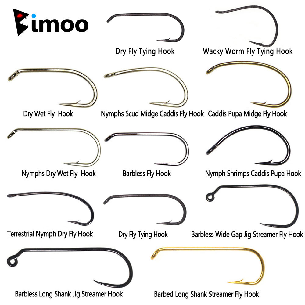 Bimoo 100PCS 1#~22# Barbed & B - Fishing Hook Barbless recension och pris
