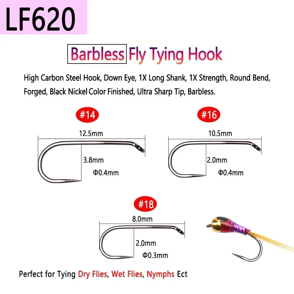 Bimoo 100PCS 1#~22# Barbed & B - Fishing Hook Barbless recension och pris