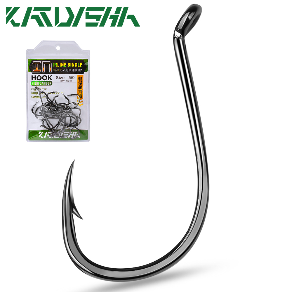 KATYUSHA  100PCS J Hooks 1/0-2 - Fishing Hook Offset recension och pris