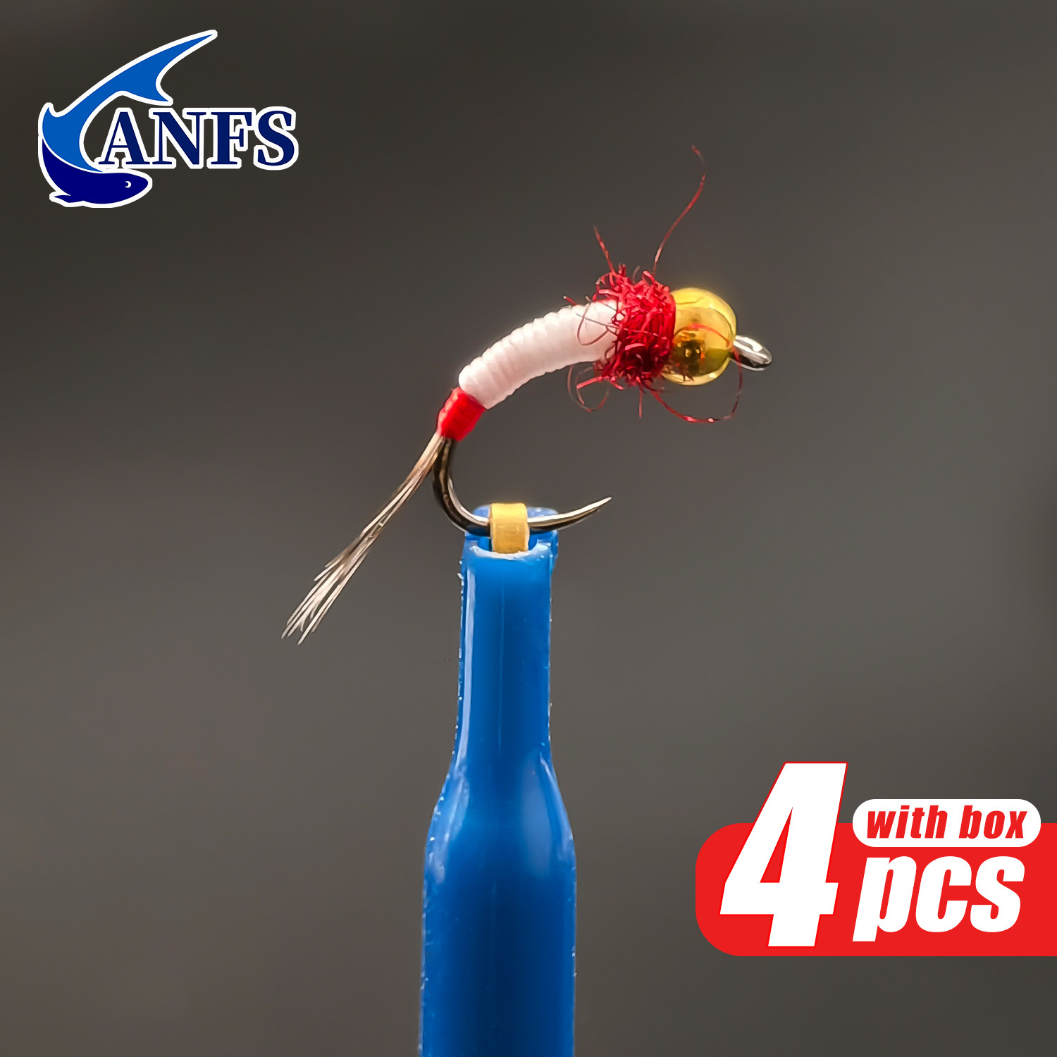 ANFS 4pcs Midge Nymph Flies As - Fishing Hook Assortment recension och pris