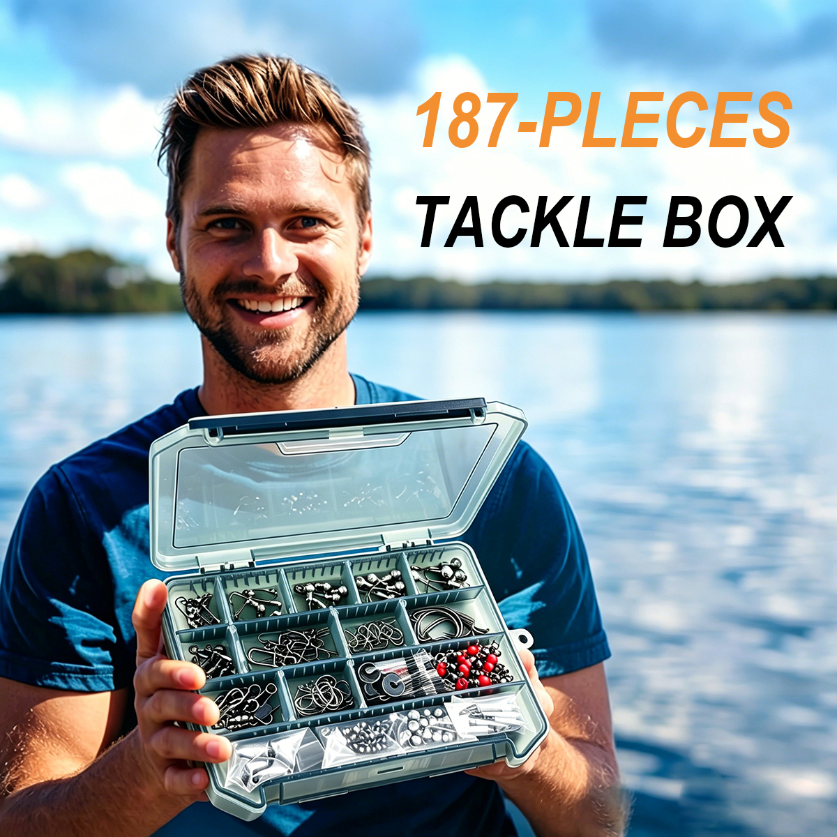 187pcs Fishing Accessories Kit - Fishing Hook Box recension och pris