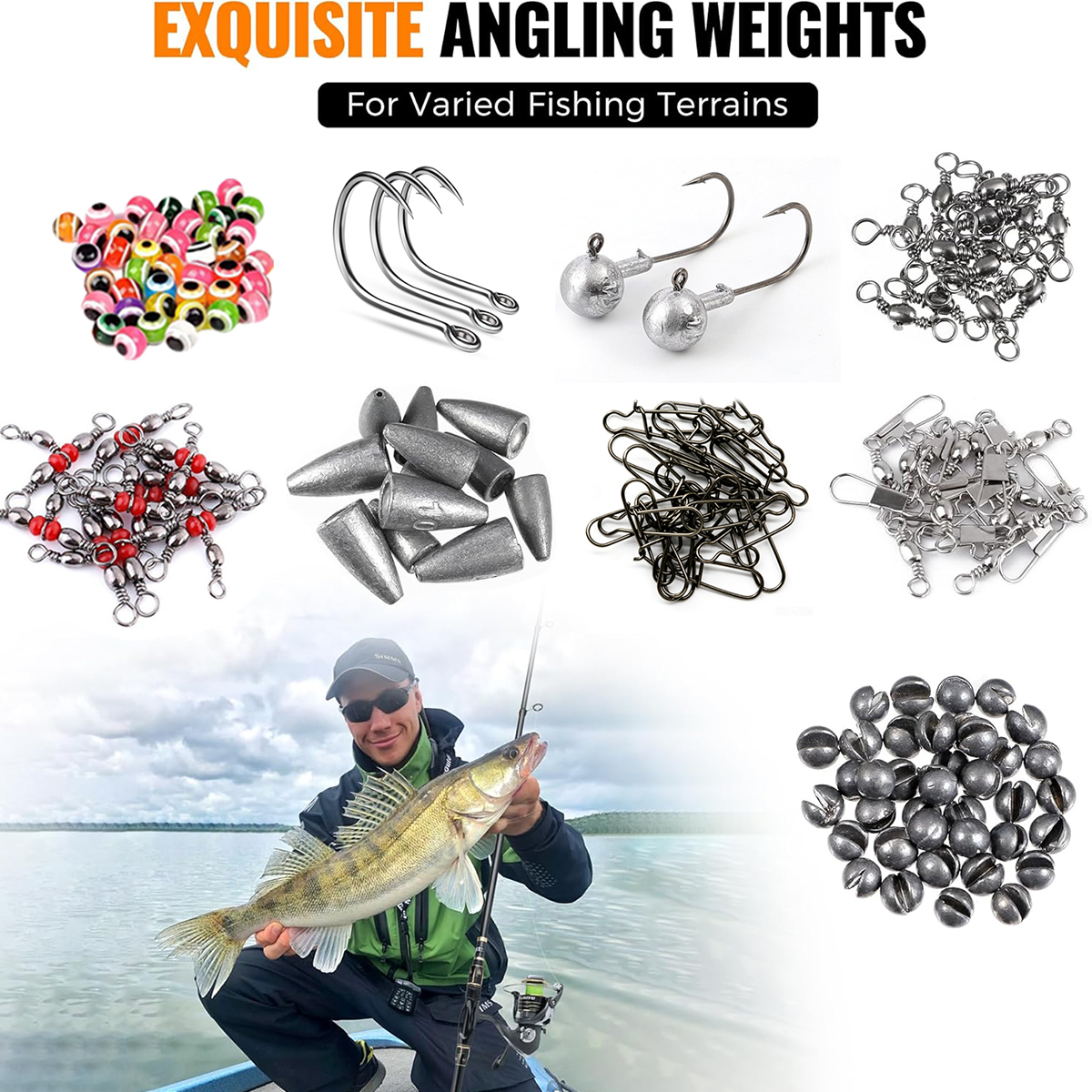 187pcs Fishing Accessories Kit - Fishing Hook Box recension och pris